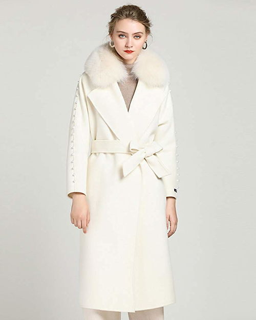 【商場(chǎng)里服裝是幾折拿貨拓谷復(fù)古羊毛毛呢羊絨大衣】- 